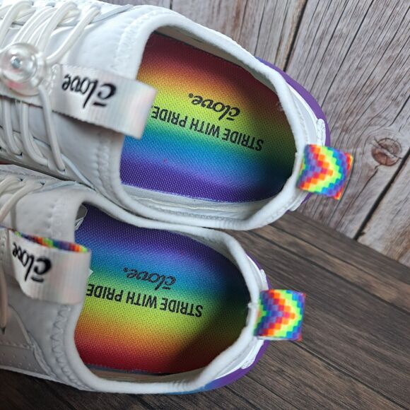 Clove Rainbow Soul Limited Edition Pride Nursing Shoes w/Accessories Women's 6.5 - Picture 7 of 12